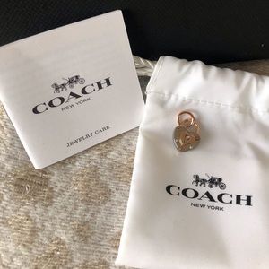 NWT coach heart charm